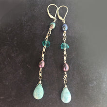 Load image into Gallery viewer, Luxurious Larimar and Pearl Stacks