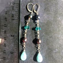 Load image into Gallery viewer, Luxurious Larimar and Pearl Stacks