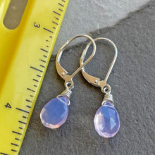 Load image into Gallery viewer, Lavender Quartz Drops, Leverback