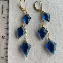 Load image into Gallery viewer, London Blue Kite Dangles