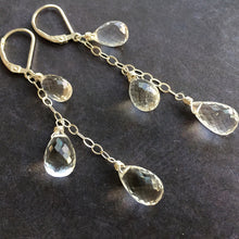 Load image into Gallery viewer, Melting Ice Teardrop Dangle Earrings, Metal options