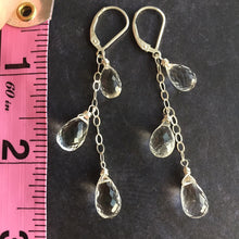 Load image into Gallery viewer, Melting Ice Teardrop Dangle Earrings, Metal options