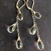 Load image into Gallery viewer, Melting Ice Teardrop Dangle Earrings, Metal options