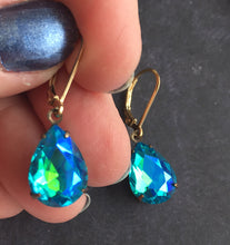 Load image into Gallery viewer, Mermaid Leverback Dangles, Mixed Metals