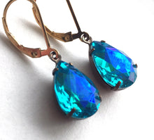 Load image into Gallery viewer, Mermaid Leverback Dangles, Mixed Metals