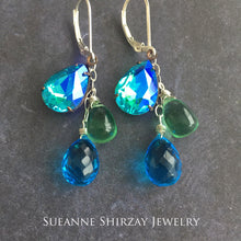 Load image into Gallery viewer, Mermaid Trio, leverback earrings
