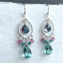 Load image into Gallery viewer, Caribbean Breeze Chandelier Earrings