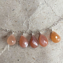 Load image into Gallery viewer, Peach Range Moonstone Necklace 2, OOAK