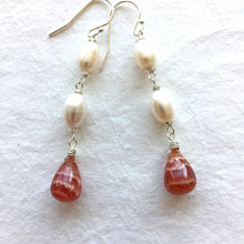 Load image into Gallery viewer, Rhodocrosite and Pearl Stacks, OOAK