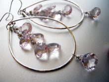 Load image into Gallery viewer, Pink Diamond Double Decker Hoops