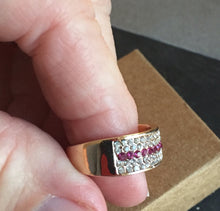 Load image into Gallery viewer, Pink Sapphire Faux Fun Ring, OOAK Size 7