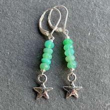Load image into Gallery viewer, Star Chrysoprase Dangles