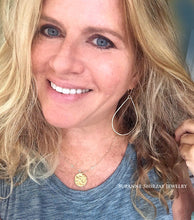 Load image into Gallery viewer, Katie Hammered 2.5" Hoop Earrings Size: Large, 14k Yellow Gold filled, 14K Rose Gold filled, Silver