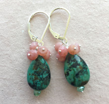 Load image into Gallery viewer, Turquoise Cluster Earrings