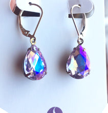 Load image into Gallery viewer, Violets in Springtime Single Stone Dangle, Mixed Metal