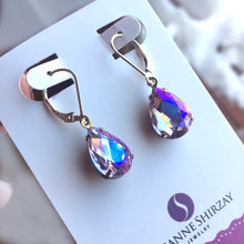Load image into Gallery viewer, Violets in Springtime Single Stone Dangle, Mixed Metal