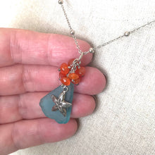 Load image into Gallery viewer, Authentic Sea Glass Necklace, Estate Jewelry