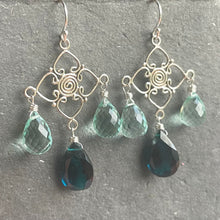 Load image into Gallery viewer, London Blue Balinese Earrings