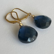 Load image into Gallery viewer, London Blue Earrings, metal choices