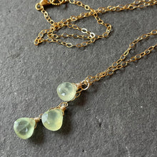 Load image into Gallery viewer, Prehnite Trio Necklace, OOAK