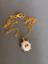 Load image into Gallery viewer, Freshwater Pearl and Amethyst Inlay Necklace