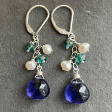 Load image into Gallery viewer, The Cool Blues Dangle Earrings
