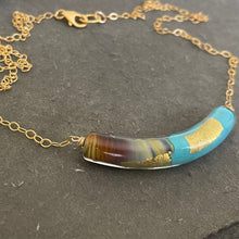 Load image into Gallery viewer, Sea Layers Murano Glass Necklace, OOAK