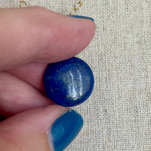 Load image into Gallery viewer, Blue Topaz Labradorite Inlay Cut Necklace, OOAK