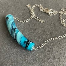 Load image into Gallery viewer, Aqua Blue Murano Glass Necklace , all are OOAK