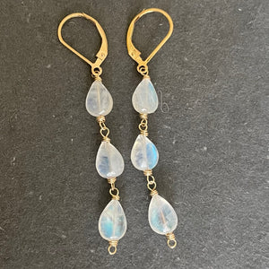 Rainbow Moonstone Earrings