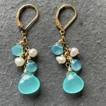 Load image into Gallery viewer, The Blues Dangle Earrings