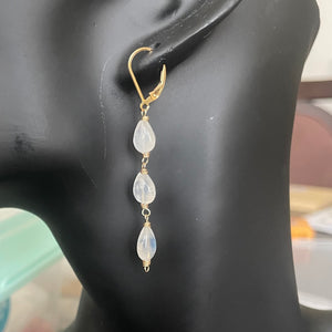 Rainbow Moonstone Earrings