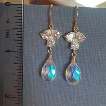 Load image into Gallery viewer, Super Sparkle Earrings,  Fire Rainbow Quartz