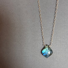 Load image into Gallery viewer, Labradorite Moroccan Cut Necklace, OOAK