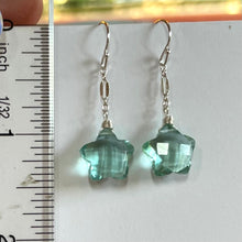 Load image into Gallery viewer, Seafoam Star Dangle Earrings, Sterling Silver