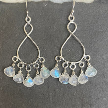 Load image into Gallery viewer, Rainbow Moonstone Infinity Chandelier