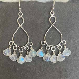 Rainbow Moonstone Infinity Chandelier