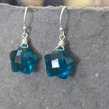 Load image into Gallery viewer, London Blue Star Earrings, metal choices