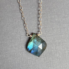 Load image into Gallery viewer, Labradorite Moroccan Cut Necklace, OOAK
