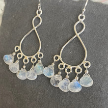 Load image into Gallery viewer, Rainbow Moonstone Infinity Chandelier