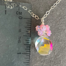 Load image into Gallery viewer, Fire Moonstone Quartz and Pink Opal Necklace, OOAK