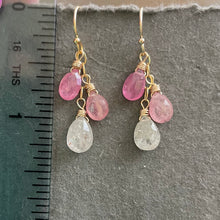 Load image into Gallery viewer, Sapphire Gemstone Dangles, OOAK no 2