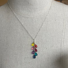 Load image into Gallery viewer, Goody Goody Gumdrops 7 Stone Rainbow Necklace