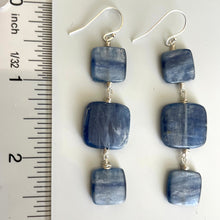 Load image into Gallery viewer, Kyanite Square Earrings