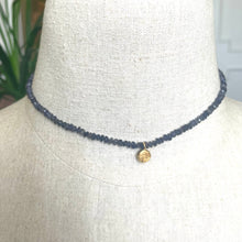 Load image into Gallery viewer, Iolite Nugget Necklace, Estate Jewelry