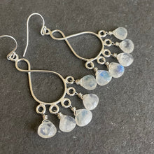 Load image into Gallery viewer, Rainbow Moonstone Infinity Chandelier