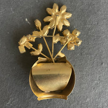 Load image into Gallery viewer, Vintage Estate Flower Pot Pin, OOAK