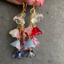 Load image into Gallery viewer, Zingy Springy Flower Cascade no. 2 Earrings