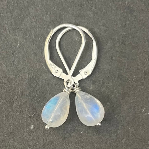 Rainbow Moonstone Single Earrings
