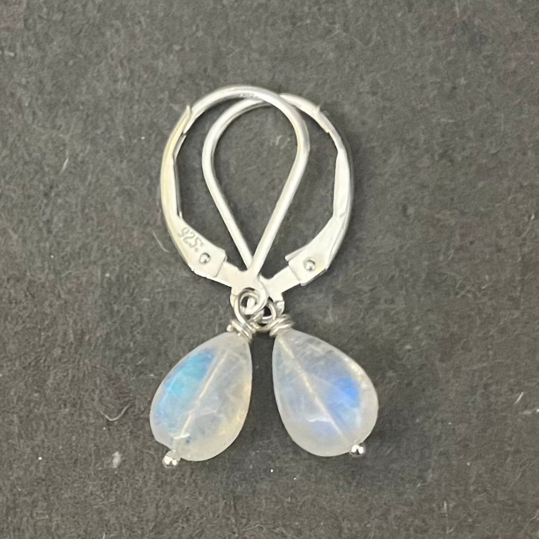 Rainbow Moonstone Single Earrings